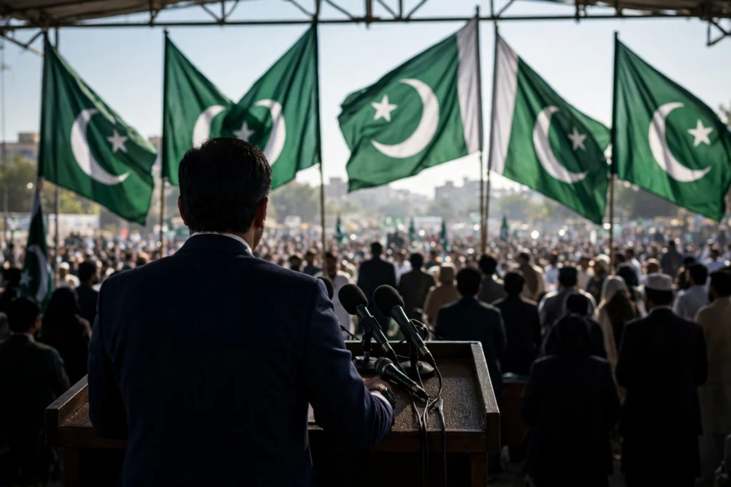 گوجرانوالہ میں جلسے سے خطاب — وزیراعظم کا گورنر راج کا دفاع