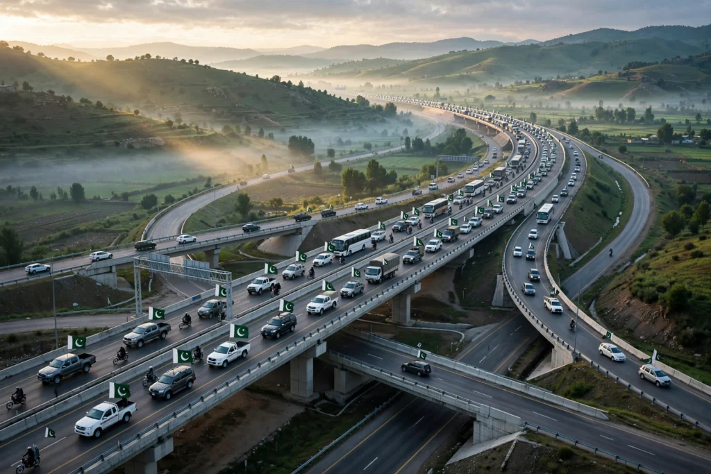 صوابی انٹرچینج قافلے