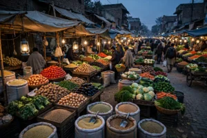پاکستان میں سبزی منڈی — گلوبل ہنگر انڈیکس 2026 کی رپورٹ